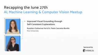 Computer Vision Meetup: Improved Visual Grounding through Self-Consistent Explanations